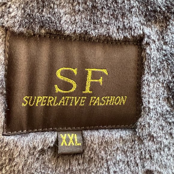 Superlative Fashion Brand Ultrasuede/Faux Fur Bomber Jacket! - Picture 13 of 16